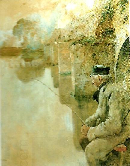 Carl Larsson fiskare fran grez -sur-loing China oil painting art